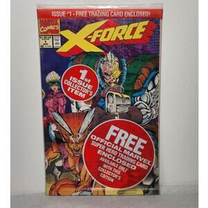 Marvel Comics X-Force 1st Issue Collector's Item With Trading Cards 1991 Sealed